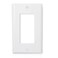 Maxxima 10 Pack 1 Gang Decorative Outlet Wall Plate White Standard Size Cover Ideal for Light Switch Single Outlet Timers or Dimmers 10 Pack