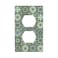 LRERNAJF Mexican Talavera Tile Pattern 1 Gang Outlet Cover Outlet Light Switch Cover Decorative Single Duplex Wall Plate Cover For Home Living Bedroom Kitchen Decorative