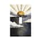 Spshian Mid Century Abstract Boho Gold Sun Sunrise 1 Gang Light Switch Cover Decorative Single Toggle Wall Plate Switchcovers Electrical Switchplate for Bathroom Living Room Decor
