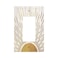 Spshian Mid Century Boho Abstract Sunrise Gold Sun 1 Gang Rocker Light Switch Covers Decorative Single Decora Outlet Wall Plate Faceplate Switchplate GFCI for Country Bathroom Bedroom Decor