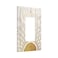 Spshian Mid Century Boho Abstract Sunrise Gold Sun 1 Gang Rocker Light Switch Covers Decorative Single Decora Outlet Wall Plate Faceplate Switchplate GFCI for Country Bathroom Bedroom Decor