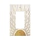 Spshian Mid Century Boho Abstract Sunrise Gold Sun 1 Gang Rocker Light Switch Covers Decorative Single Decora Outlet Wall Plate Faceplate Switchplate GFCI for Country Bathroom Bedroom Decor