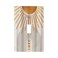 Wpshijia Mid Century Gold Sun Abstract Arch Boho Moon 1 Gang Light Switch Covers Decorative Unique Single Toggle Wall Plate Switchcover Electrical Switchplate for Kitchen Bathroom Bedroom Decor