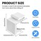 MILYARD 24 Pcs Blank Keystone Jack Inserts Wallplate Blank Insert for Keystone Wall Plate and Patch Panel White