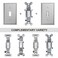 MLLIZH 6Pack Single Toggle 1Gang Wall Switch Plate Cover Stainless Steel Light Switch Covers Brushed Finish Silver