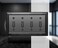 Monarch Abode Toggle Light Switch Cover Plate 4Gang Matte Black Outlet Covers Architectural Decorative Outlet Cover Wall Plates Light Switch Plate Covers for Electrical Outlets Pack of 1
