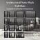 Monarch Abode Toggle Light Switch Cover Plate 4Gang Matte Black Outlet Covers Architectural Decorative Outlet Cover Wall Plates Light Switch Plate Covers for Electrical Outlets Pack of 1