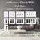 Monarch Abode Toggle Light Switch Cover Plate 4Gang White Outlet Covers Architectural Decorative Outlet Cover Wall Plates Light Switch Plate Covers for Electrical Outlets Pack of 1