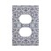 Wpshijia Moroccan Blue Floral Victorian Rococo Baroque Single Duplex Wall Plate Covers Light Switch Cover 1 Gang Outlet Plate Decorative Switchplate Covers Electrical Faceplate for Bathroom Bedroom De