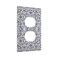 Wpshijia Moroccan Blue Floral Victorian Rococo Baroque Single Duplex Wall Plate Covers Light Switch Cover 1 Gang Outlet Plate Decorative Switchplate Covers Electrical Faceplate for Bathroom Bedroom De