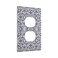 Wpshijia Moroccan Blue Floral Victorian Rococo Baroque Single Duplex Wall Plate Covers Light Switch Cover 1 Gang Outlet Plate Decorative Switchplate Covers Electrical Faceplate for Bathroom Bedroom De