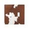 Moslion Brown Cowhide 2Gang Toggle Wall Plate Cow Print Leopard Farm Animal Light Switch Covers For Hotel Office Restaurant