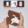 Moslion Brown Cowhide 2Gang Toggle Wall Plate Cow Print Leopard Farm Animal Light Switch Covers For Hotel Office Restaurant