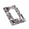 Moslion Diamond Sparkle 1 Gang Outlet Covers Geometric 5D Glass Crystal Shine Wall Plate Single Rocker Switch Plug Cover Home Decor for Living Room Bathroom