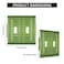 Moslion Football Field 2Gang Toggle Wall Plate Soccer Lines Sport Center Green Light Switch Covers For Hotel Office Restaurant