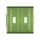 Moslion Football Field 2Gang Toggle Wall Plate Soccer Lines Sport Center Green Light Switch Covers For Hotel Office Restaurant