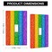 Moslion Rainbow Shine 1Gang Toggle Wall Plate Colorful Sparkle Confetti Glitter Bling Light Switch Plug Covers Home Kitchen Bathroom Bedroom Decor