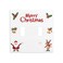 Moslion Santa Claus Reindeer Duplex 2Gang Switch Covers Merry Christmas Bells Red Berry Leaf Double Toggle Wall Plate Outlet Covers Light Plug for Kitchen Home