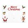 Moslion Santa Claus Reindeer Duplex 3Gang Switch Plug Covers Merry Christmas Bells Red Berry Leaf Triple Toggle Wall Plate Decor Light Covers for Home Kitchen Bedroom