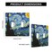 Moslion Starry Night 2Gang Toggle Wall Plate Van Gogh Oil Painting Arts Farmhouse Sky Moon Light Switch Covers For Hotel Office Restaurant