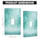 Moslion Teal Turquoise Sparkle Single Toggle Wall Plate Green Shine Glitter Bling Light Switch Outlet Cover Plug Decor Home Office Living Room