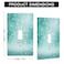Moslion Teal Turquoise Sparkle Single Toggle Wall Plate Green Shine Glitter Bling Light Switch Outlet Cover Plug Decor Home Office Living Room