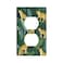 Moslion Tiger Wall Plates Switch Covers Wild Animal Leopard Jungle Palm Tree Green Leaf Brown Duplex Outlet Cover Plug Plate For Home Decor Office Standard