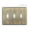 Mrayaki Wall Plate Duplex Outlet Covers Light Switch Cover Decorative Electrical Outlet Cover Plate Variety of Styles DecoratorDuplexToggleCombo Antique Brass 3 Gang Toggle 1 Pack