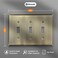 Mrayaki Wall Plate Duplex Outlet Covers Light Switch Cover Decorative Electrical Outlet Cover Plate Variety of Styles DecoratorDuplexToggleCombo Antique Brass 3 Gang Toggle 1 Pack