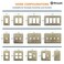 Mrayaki Wall Plate Duplex Outlet Covers Light Switch Cover Decorative Electrical Outlet Cover Plate Variety of Styles DecoratorDuplexToggleCombo Antique Brass 3 Gang Toggle 1 Pack