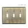Mrayaki Wall Plate Duplex Outlet Covers Light Switch Cover Decorative Electrical Outlet Cover Plate Variety of Styles DecoratorDuplexToggleCombo Antique Brass 3 Gang Toggle 1 Pack