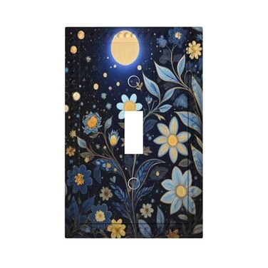 Muzumu MUZUMU Art Moonlit Garden Toggle Switch Plate Cover