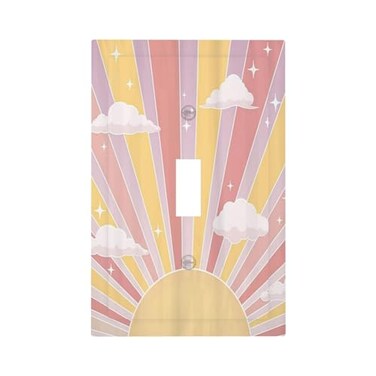 Muzumu MUZUMU Modern Sunset Cloud Toggle Switch Plate Cover