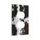 Muzumu MUZUMU Rustic Cowhide Print Duplex Outlet Cover Plate