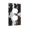 Muzumu MUZUMU Rustic Cowhide Print Duplex Outlet Cover Plate