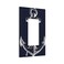 ranedula Navy Blue Nautical Anchor 1 Gang Rocker Light Switch Cover Decorative Outlet Covers Wall Plate Electrical Faceplate Switchplate for Bathroom Home Living Room Decor