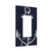 ranedula Navy Blue Nautical Anchor 1 Gang Rocker Light Switch Cover Decorative Outlet Covers Wall Plate Electrical Faceplate Switchplate for Bathroom Home Living Room Decor
