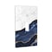 HIZUWKY Navy Blue White Marble Print Single Toggle Light Switch Cover Decorative 1 Gang Wall Plate Electrical Switch Plate Cover for Kitchen Bedroom Bathroom Decor Accessories 276 x 45 Inch