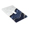 HIZUWKY Navy Blue White Marble Print Single Toggle Light Switch Cover Decorative 1 Gang Wall Plate Electrical Switch Plate Cover for Kitchen Bedroom Bathroom Decor Accessories 276 x 45 Inch