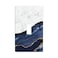 HIZUWKY Navy Blue White Marble Print Single Toggle Light Switch Cover Decorative 1 Gang Wall Plate Electrical Switch Plate Cover for Kitchen Bedroom Bathroom Decor Accessories 276 x 45 Inch