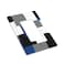 GSRLOD Navy Indigo Blue Black Grey Gray White Abstract Art 1 Gang Device RockerDecorator Gfci Outlet Light Switch Electric Wall Plate Cover Modern Geometric Square Checkered Plaid Grid Decorative Face