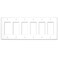 NEU 6Gang MidSize Decorator Light Switch Outlet Cover Wall Plates 12 x 475 Unbreakable Polycarbonate Thermoplastic Glossy White