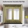 OKAWYC Double Decorator Light Switch Cover Adler Metal Wall Plate 2Pack Antique Brass 2 Gang Double Rocker for Receptacle Dimmer Switch GFCI Outlet Switch Cover Decorative Wallplate Durable