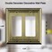 OKAWYC Double Decorator Light Switch Cover Adler Metal Wall Plate 2Pack Antique Brass 2 Gang Double Rocker for Receptacle Dimmer Switch GFCI Outlet Switch Cover Decorative Wallplate Durable
