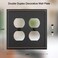 OKAWYC Double Duplex Outlet Light Switch Cover Aria Metal Wall Plate 2Pack Aged Bronze 2 Gang for Receptacle Light Switch Switch Cover Decorative Wallplate Durable