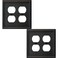 OKAWYC Double Duplex Outlet Light Switch Cover Luca Metal Wall Plate 2Pack Aged Bronze 2 Gang for Receptacle Light Switch Switch Cover Decorative Wallplate Durable