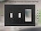 OKAWYC Double ToggleSingle Decorator Light Switch Cover Belaire Beaded Metal Wall Plate 2Pack Black 3 Gang for Receptacle Dimmer Switch GFCI Outlet Decorative Wallplate Durable