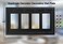 OKAWYC Quadruple Decorator Light Switch Cover Adler Metal Wall Plate 2Pack Black 4 Gang Quadruple Rocker for Receptacle Dimmer Switch GFCI Outlet Switch Cover Decorative Wallplate Durable