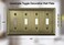 OKAWYC Quadruple Toggle Light Switch Cover Adler Metal Wall Plate 2Pack Antique Brass 4 Gang Light Switch Cover Decorative Wallplate Durable