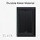 OKAWYC Single Blank Light Switch Cover Adler Metal Wall Plate 4Pack Black 1 Gang Light Switch Cover Outlet Cover Decorative Wallplate Durable